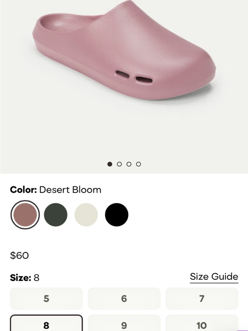 Bombas Desert Bloom Pink Slip-On Foam Clog